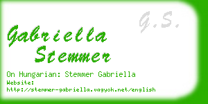 gabriella stemmer business card